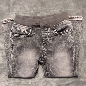 Gray Kids Denim Joggers